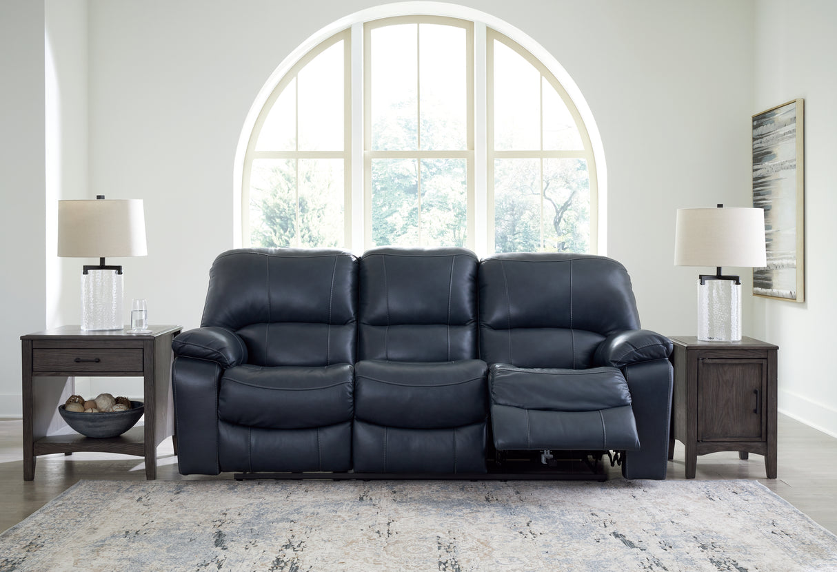 Leesworth Power Reclining Sofa (Color: Ocean)