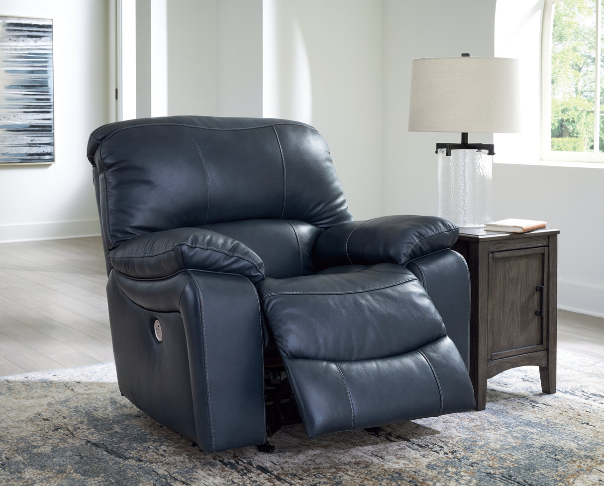 Leesworth Power Recliner (Color: Ocean)