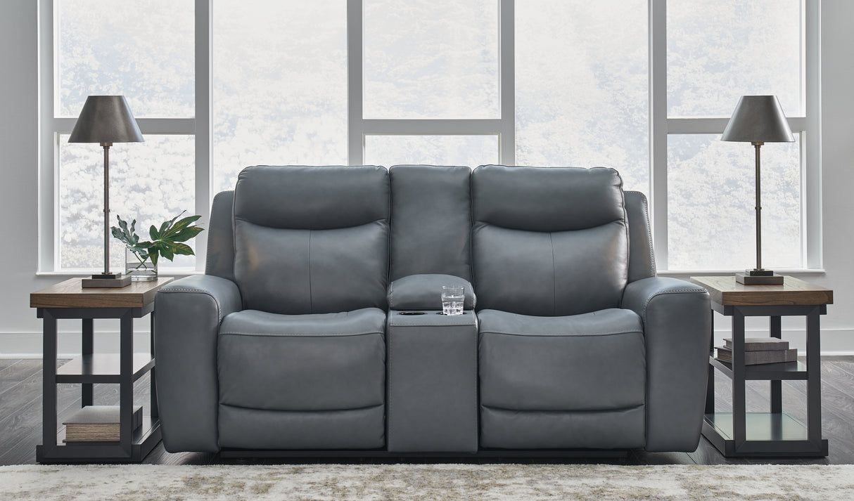 Mindanao 3-Piece Sofa, Loveseat and Recliner (Power Reclining Sofa, Power Reclining Loveseat with Console, Power Recliner)