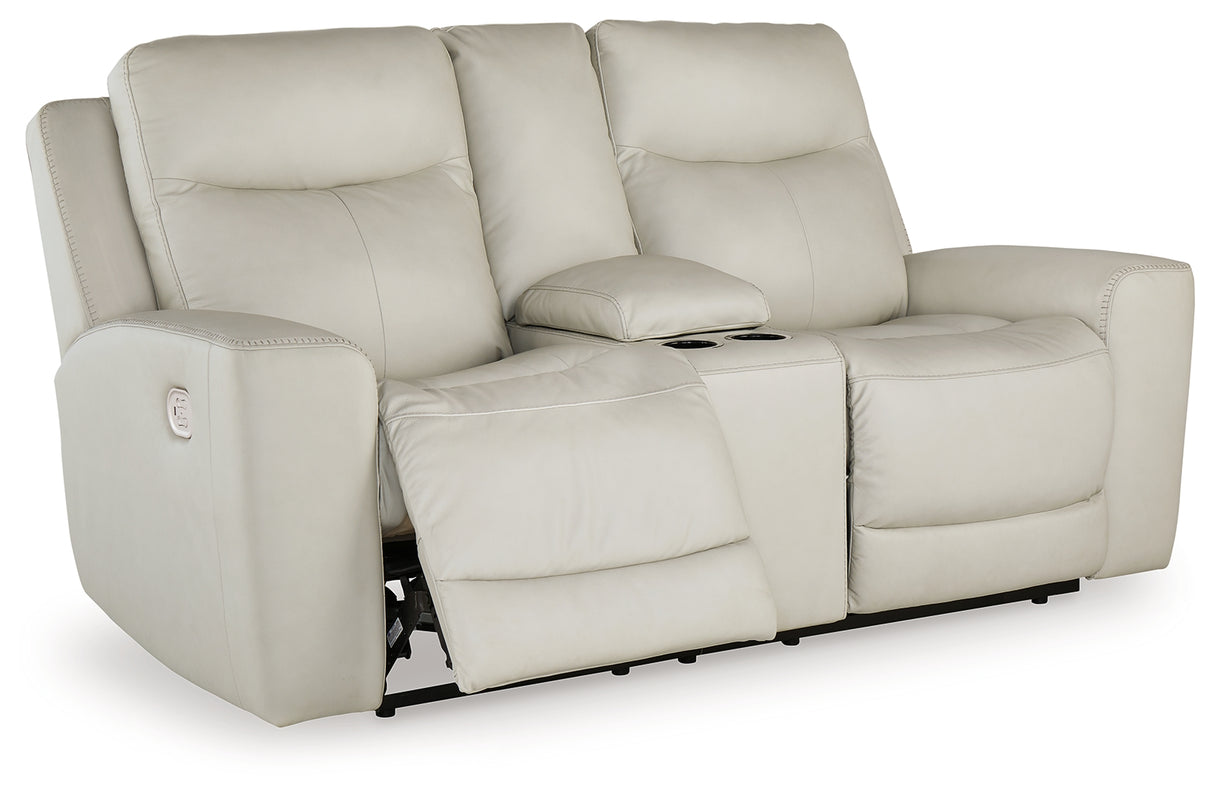 Mindanao 3-Piece Sofa, Loveseat and Recliner (Power Reclining Sofa, Power Reclining Loveseat with Console, Power Recliner)