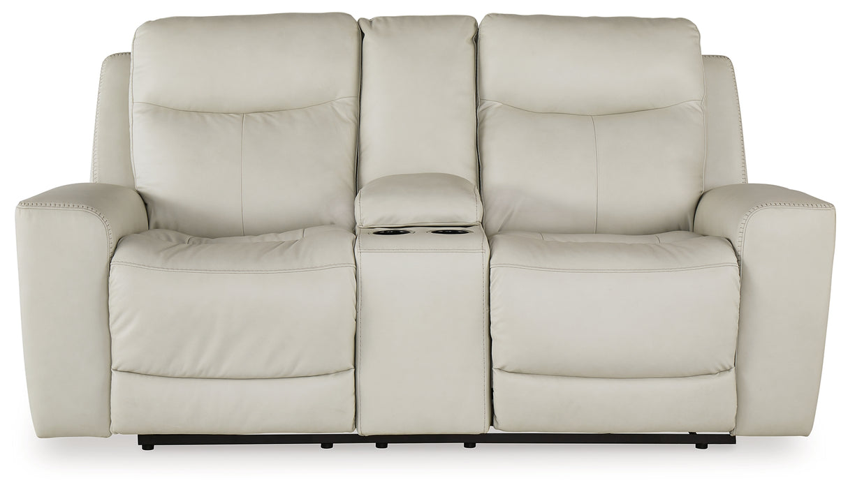 Mindanao 3-Piece Sofa, Loveseat and Recliner (Power Reclining Sofa, Power Reclining Loveseat with Console, Power Recliner)