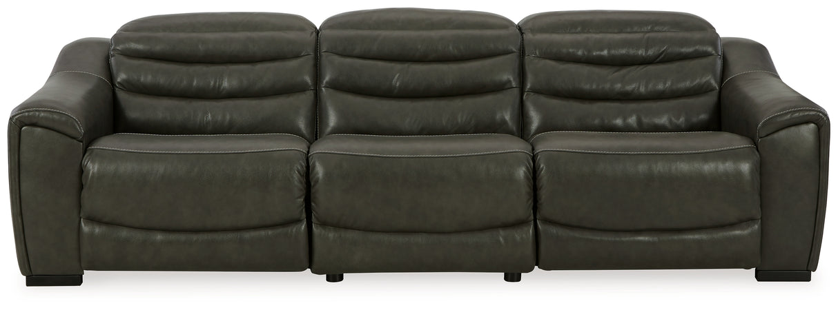 Center Line 6-Piece Sofa and Loveseat (Armless Chair, Left-Arm Facing Power Recliner, Right-Arm Facing Power Recliner, Console with Storage, Left-Arm Facing Power Recliner, Right-Arm Facing Power Recliner)