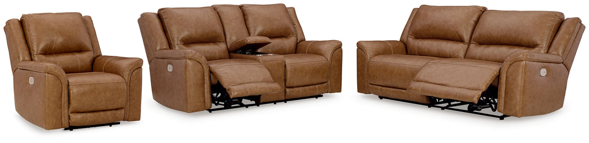 Trasimeno 3-Piece Sofa, Loveseat and Recliner (Power Reclining Sofa, Power Reclining Loveseat with Console, Power Recliner)