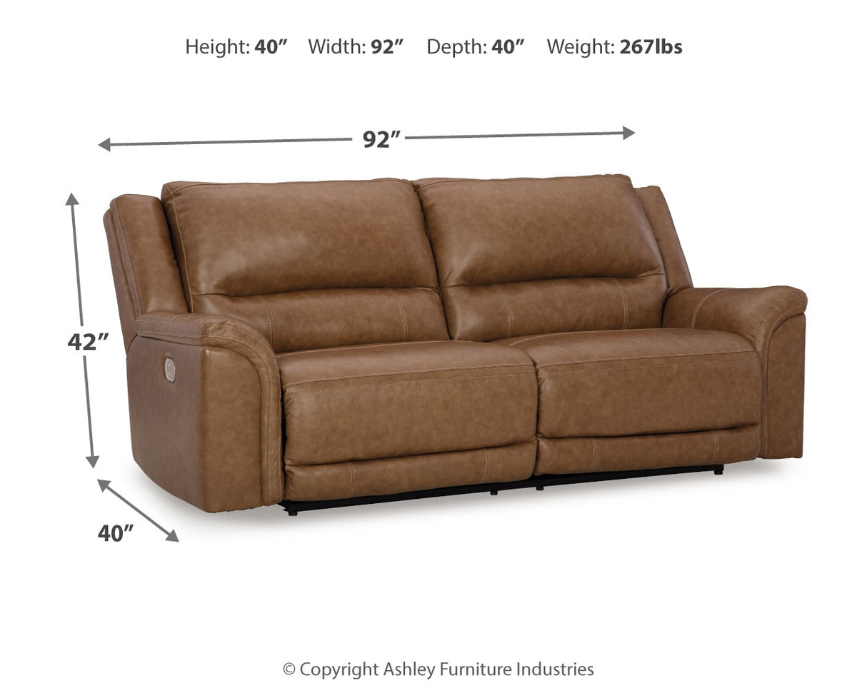 Trasimeno Power Reclining Sofa (Color: Caramel)