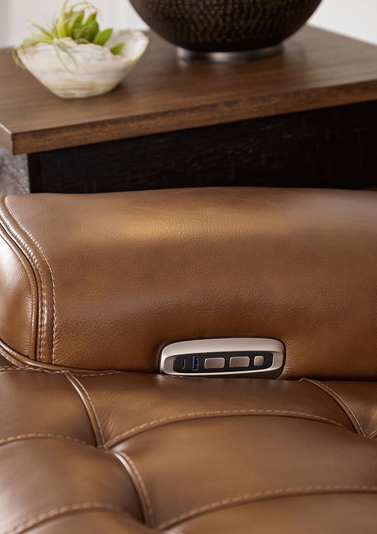 Temmpton 7-Piece Sectional with Ottoman (Power Armless Recliner, Armless Chair, Console with Storage, Left-Arm Facing Power Recliner, Right-Arm Facing Power Recliner, Wedge, Oversized Accent Ottoman)