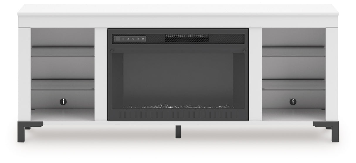 Brollevi 60" TV Stand with Electric Fireplace