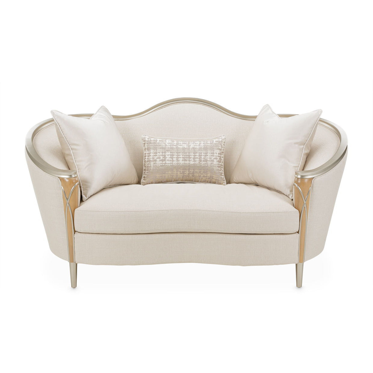Villa Cherie - Loveseat - Pearl/Caramel