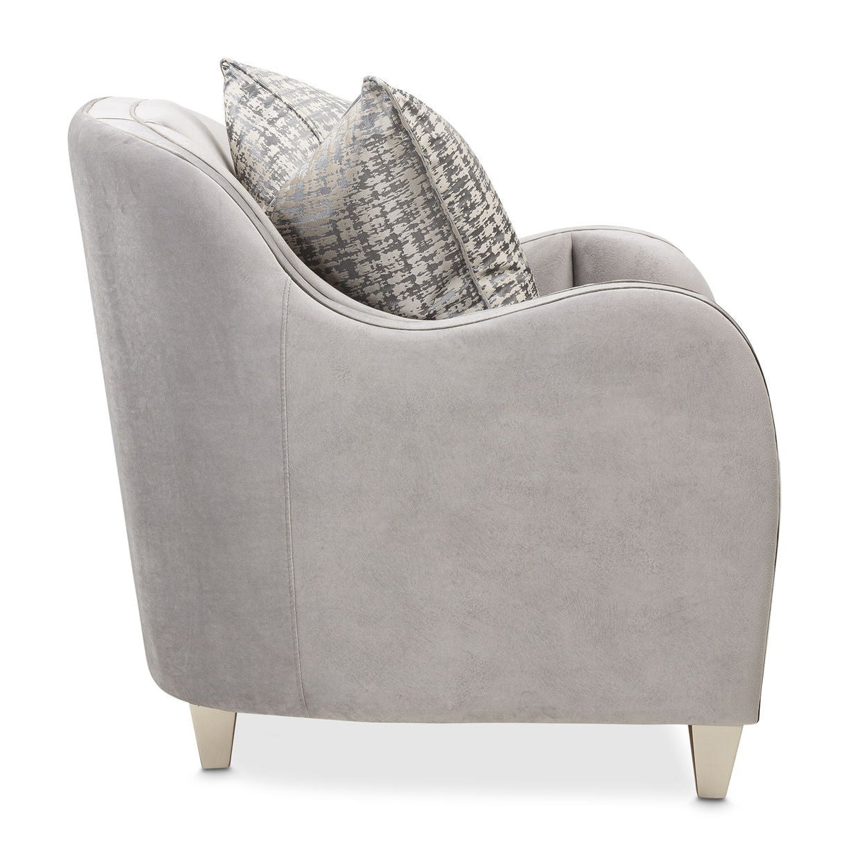 Roxbury Park - Velvet Matching Chair - Steel/Slate