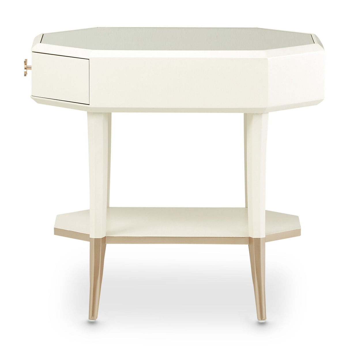 La Rachelle - Octagonal End Table - Champagne