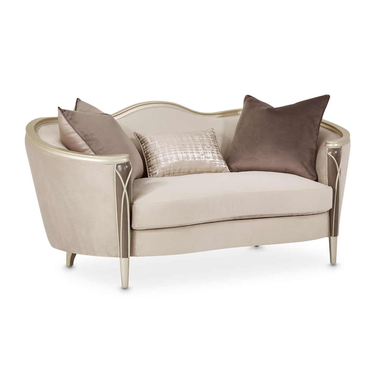 Villa Cherie - Loveseat - Porcini/Hazelnut