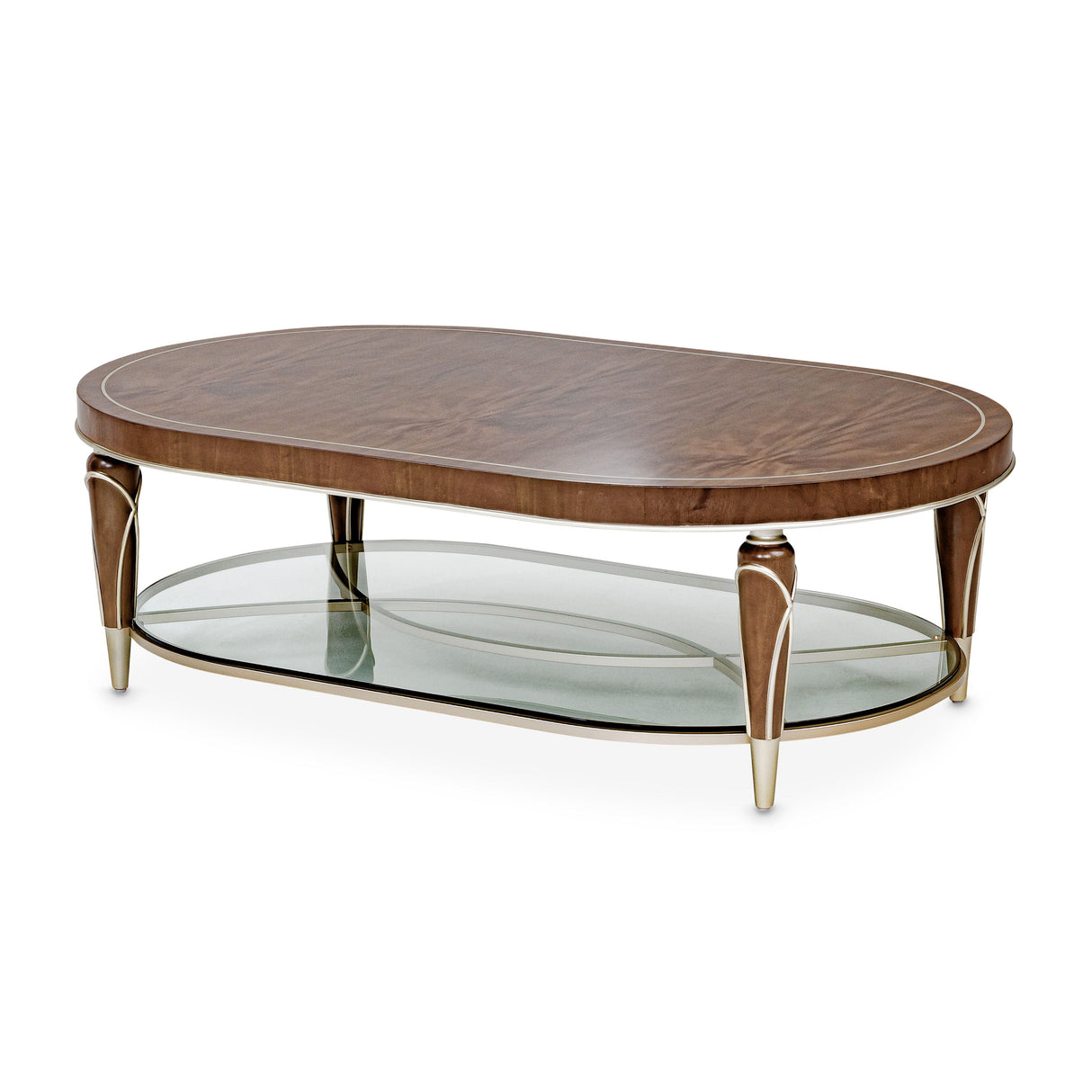 Villa Cherie - Oval Cocktail Table - Hazelnut