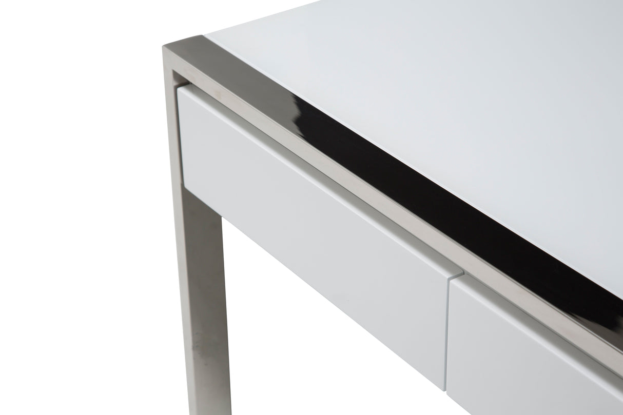 State St. - Writing Desk - Glossy White