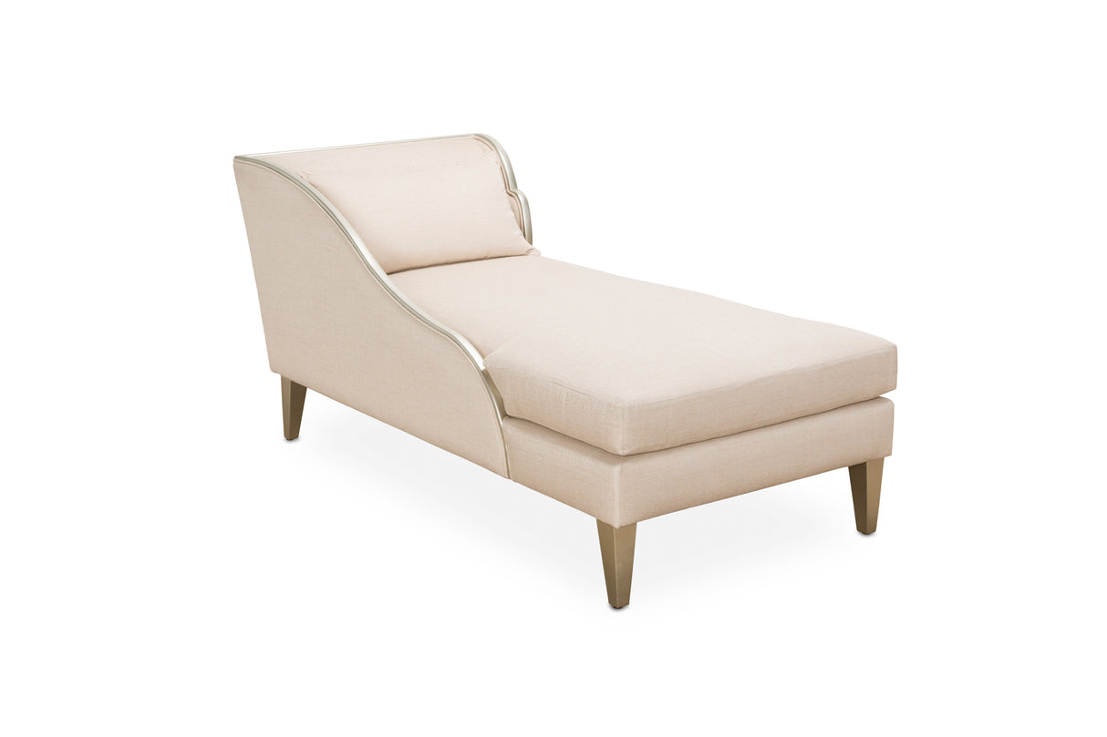 Camden Court - Left Arm Facing Chaise - Pearl / Platinum