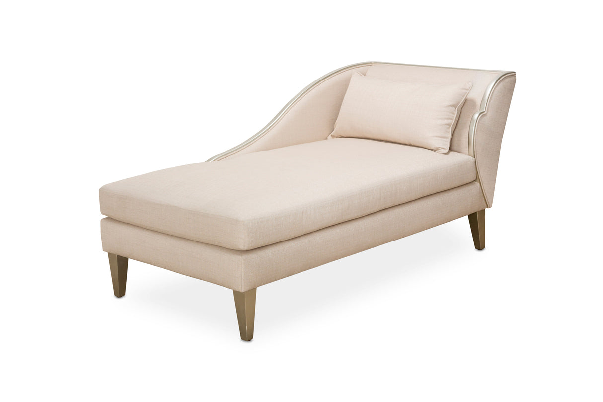 Camden Court - Left Arm Facing Chaise - Pearl / Platinum
