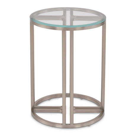 Lanterna - Chairside Table - Silver Mist
