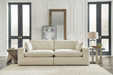 Elyza 3-Piece Sectional with Ottoman (Left-Arm Facing Corner Chair, Right-Arm Facing Corner Chair, Oversized Accent Ottoman)