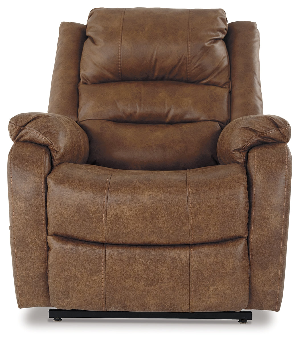 Yandel Power Lift Recliner (Color: Saddle)