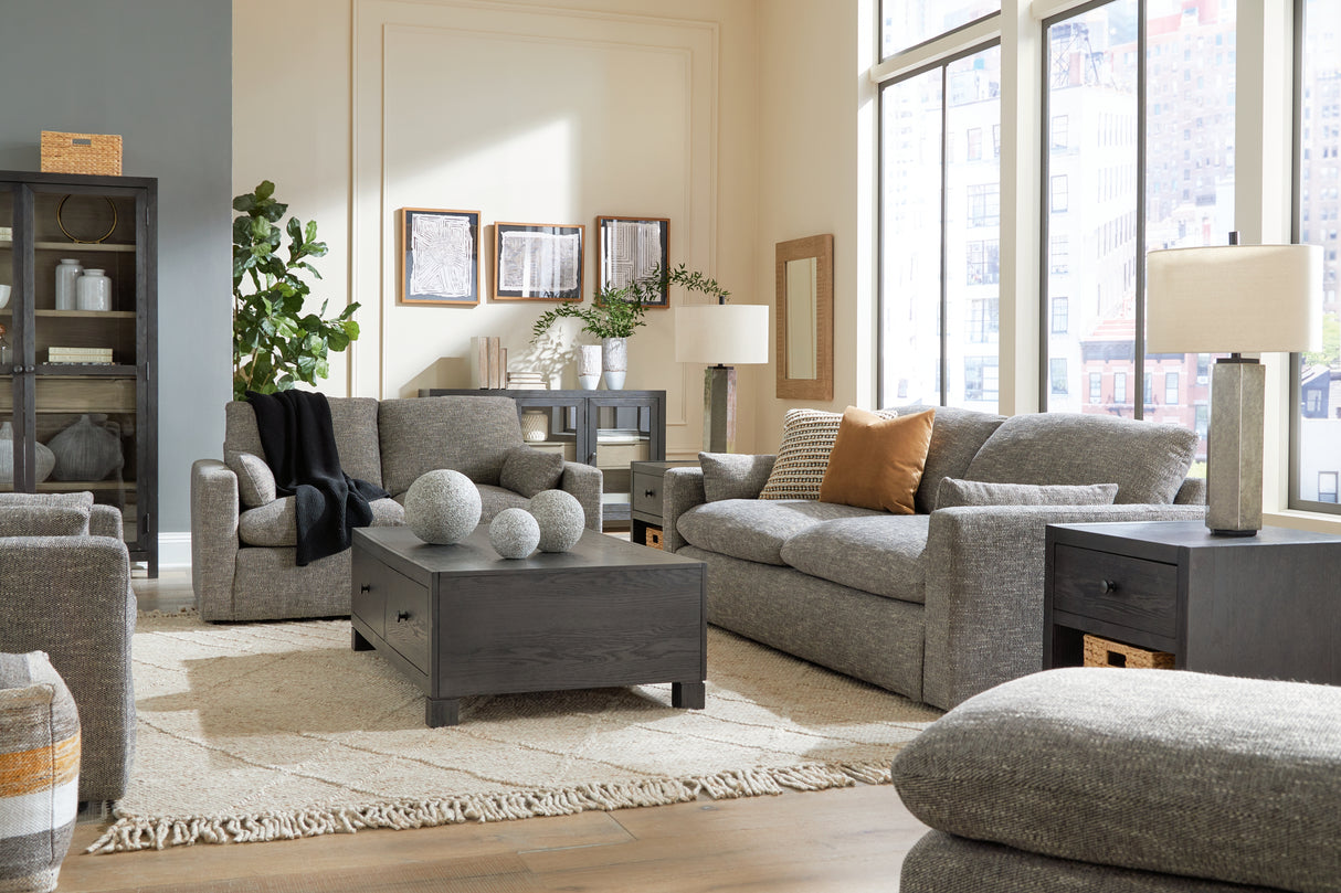 Dramatic 4-Piece Sofa, Loveseat, Chair and Ottoman (Sofa, Loveseat, Oversized Chair, Ottoman)