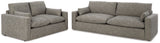 Dramatic 2-Piece Sofa and Loveseat (Sofa, Loveseat)