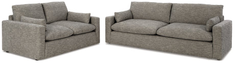 Dramatic 2-Piece Sofa and Loveseat (Sofa, Loveseat)