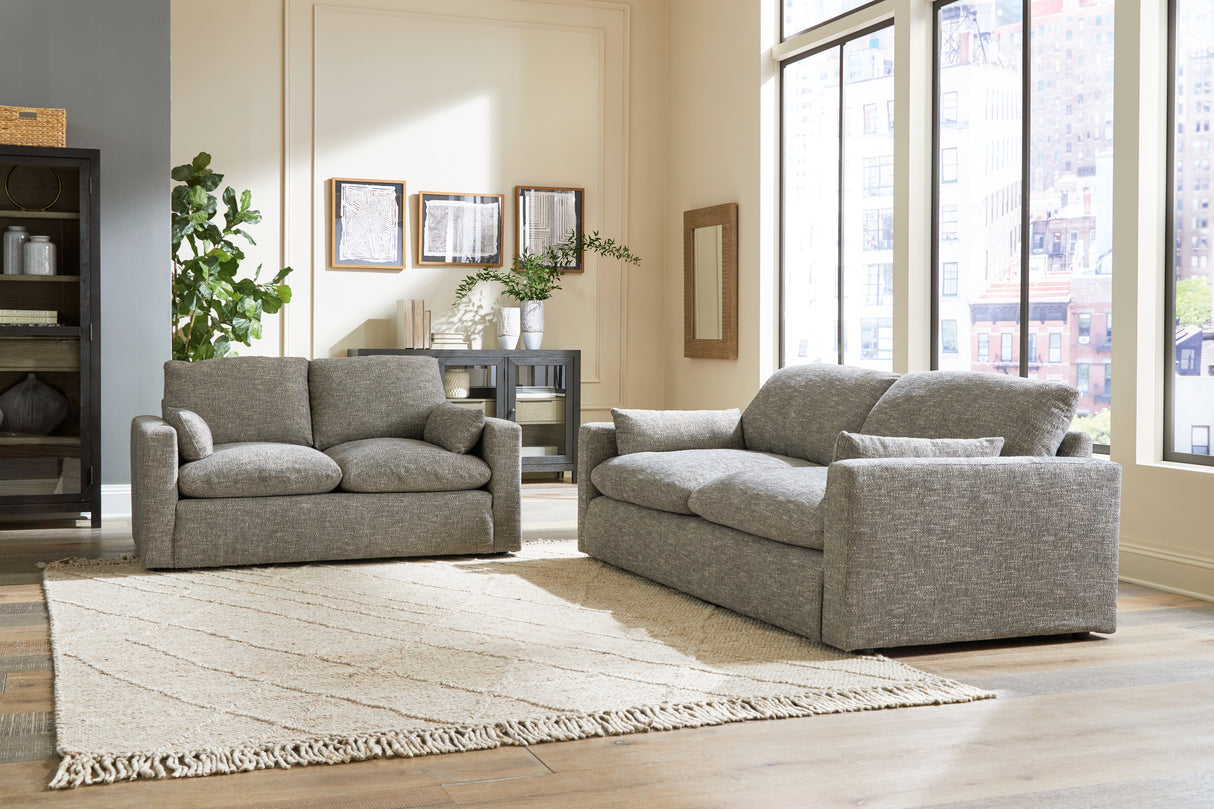 Dramatic 4-Piece Sofa, Loveseat, Chair and Ottoman (Sofa, Loveseat, Oversized Chair, Ottoman)