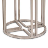 Lanterna - Chairside Table - Silver Mist