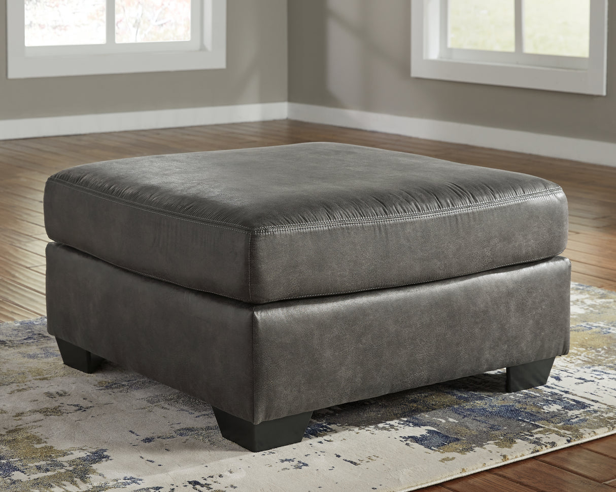 Bladen Oversized Accent Ottoman (Variation Color: Slate)