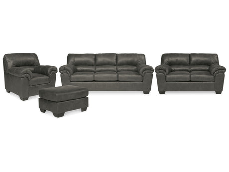 Bladen 4-Piece Sofa, Loveseat, Chair and Ottoman (Sofa, Loveseat, Chair, Ottoman)