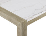 Dune - Genuine Marble Dining Table - White