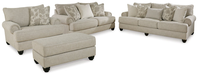 Asanti 4-Piece Sofa, Loveseat, Chair and Ottoman (Sofa, Loveseat, Oversized Chair, Ottoman)