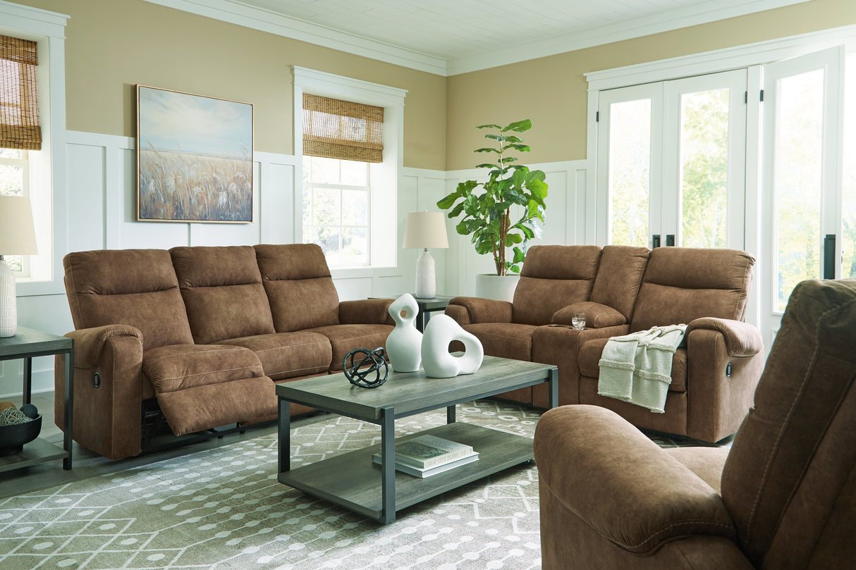 Edenwold 3-Piece Sofa, Loveseat and Recliner (Reclining Sofa, Reclining Loveseat with Console, Recliner)