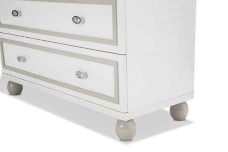 Sky Tower - 7-Drawer Chest - Cloud White