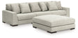 Regent Park 4-Piece Sectional with Ottoman (Armless Chair, Left-Arm Facing Corner Chair, Right-Arm Facing Corner Chair, Oversized Accent Ottoman)