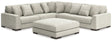 Regent Park 6-Piece Sectional with Ottoman (Armless Chair, Armless Chair, Left-Arm Facing Corner Chair, Right-Arm Facing Corner Chair, Wedge, Oversized Accent Ottoman)