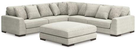 Regent Park 6-Piece Sectional with Ottoman (Armless Chair, Armless Chair, Left-Arm Facing Corner Chair, Right-Arm Facing Corner Chair, Wedge, Oversized Accent Ottoman)