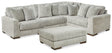 Regent Park 5-Piece Sectional with Ottoman (Armless Chair, Left-Arm Facing Corner Chair, Right-Arm Facing Corner Chair, Wedge, Oversized Accent Ottoman)