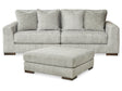 Regent Park 3-Piece Sectional with Ottoman (Left-Arm Facing Corner Chair, Right-Arm Facing Corner Chair, Oversized Accent Ottoman)