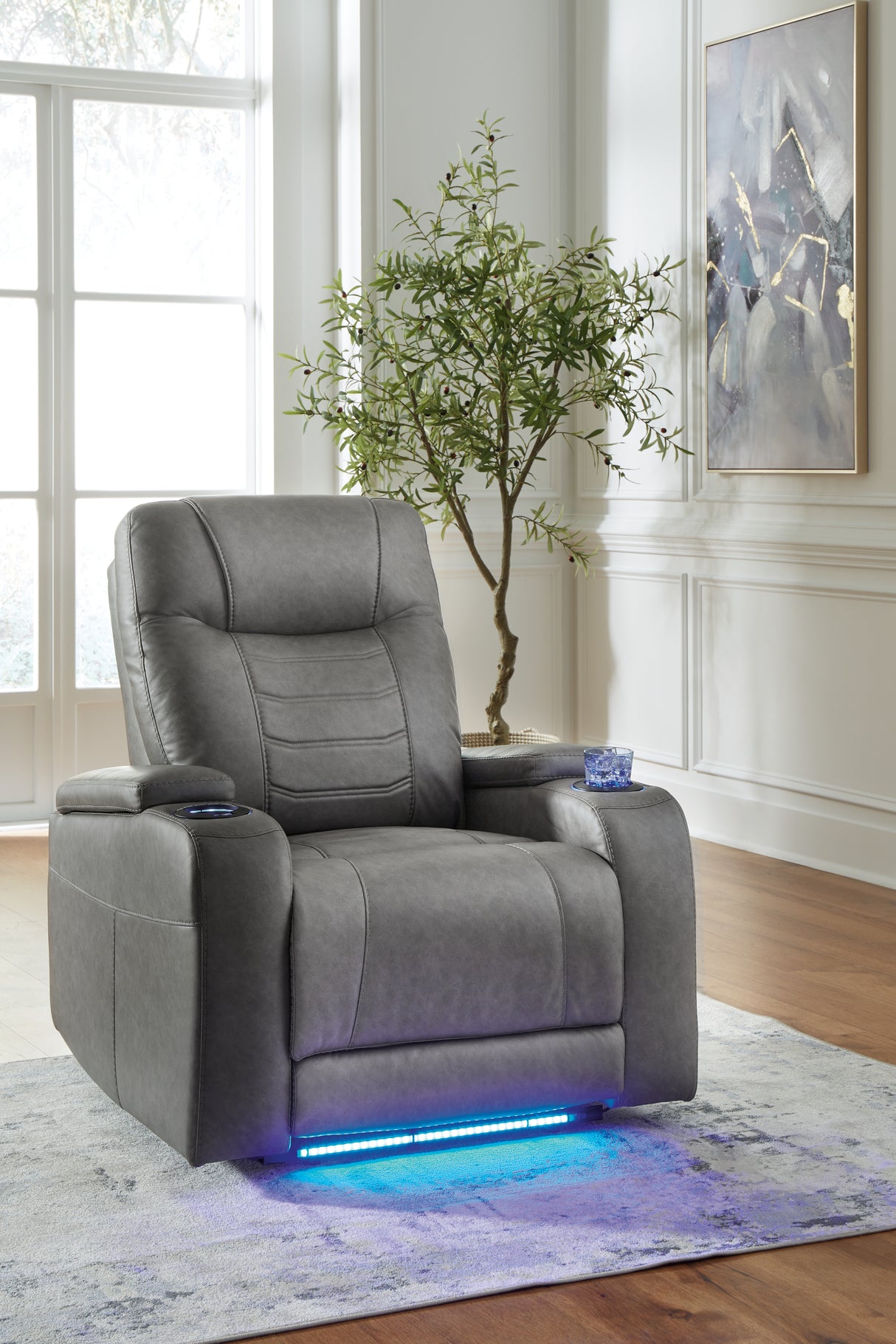 Schooner Rocks Power Recliner (Color: Slate)