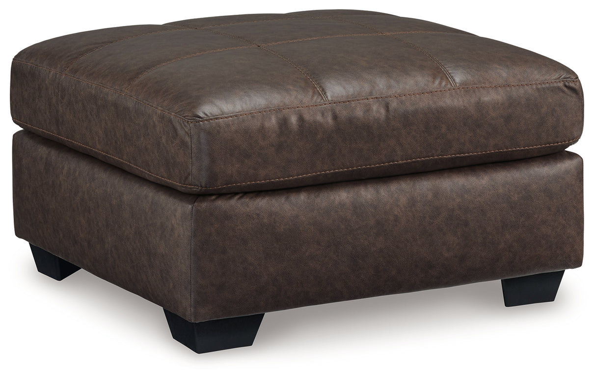 Barlin Mills Oversized Accent Ottoman (Color: Umber)