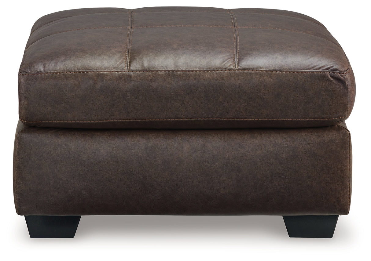 Barlin Mills Oversized Accent Ottoman (Color: Umber)