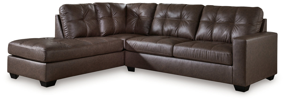 Barlin Mills 2-Piece Sectional with Chaise (Color: Umber, Sectional Orientation: Left Arm Facing)