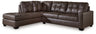 Barlin Mills 2-Piece Sectional with Chaise (Color: Umber, Sectional Orientation: Left Arm Facing)