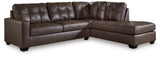 Barlin Mills 2-Piece Sectional with Chaise (Color: Umber, Sectional Orientation: Right Arm Facing)
