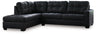 Barlin Mills 2-Piece Sectional with Chaise (Color: Carbon, Sectional Orientation: Left Arm Facing)