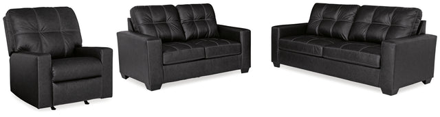 Barlin Mills 3-Piece Sofa, Loveseat and Recliner (Sofa, Loveseat, Recliner)