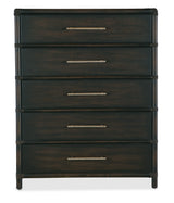 Retreat - Pole Rattan Five-Drawer Chest