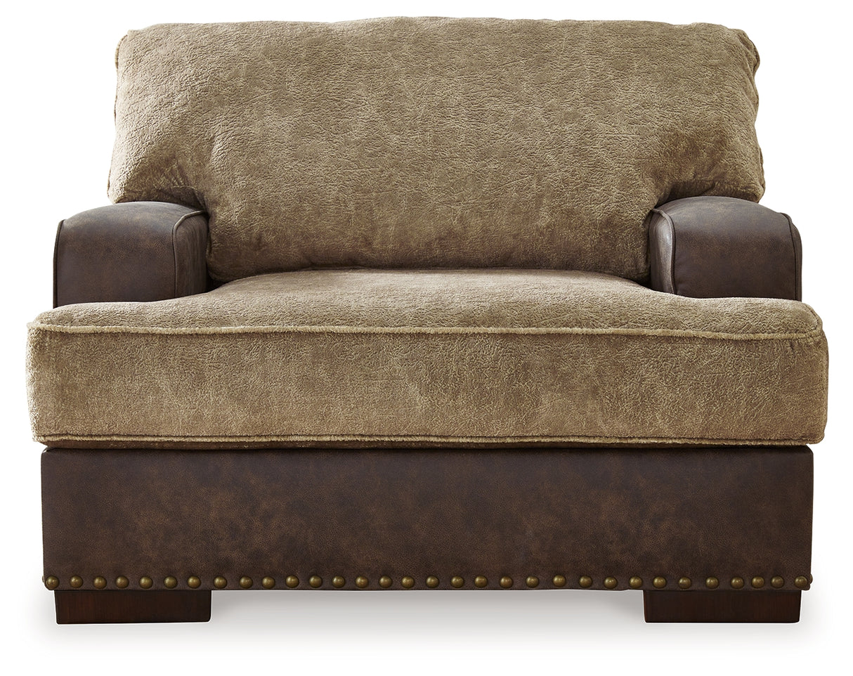 Alesbury 4-Piece Sofa, Loveseat, Chair and Ottoman (Sofa, Loveseat, Oversized Chair, Ottoman)