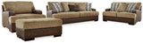Alesbury 4-Piece Sofa, Loveseat, Chair and Ottoman (Sofa, Loveseat, Oversized Chair, Ottoman)