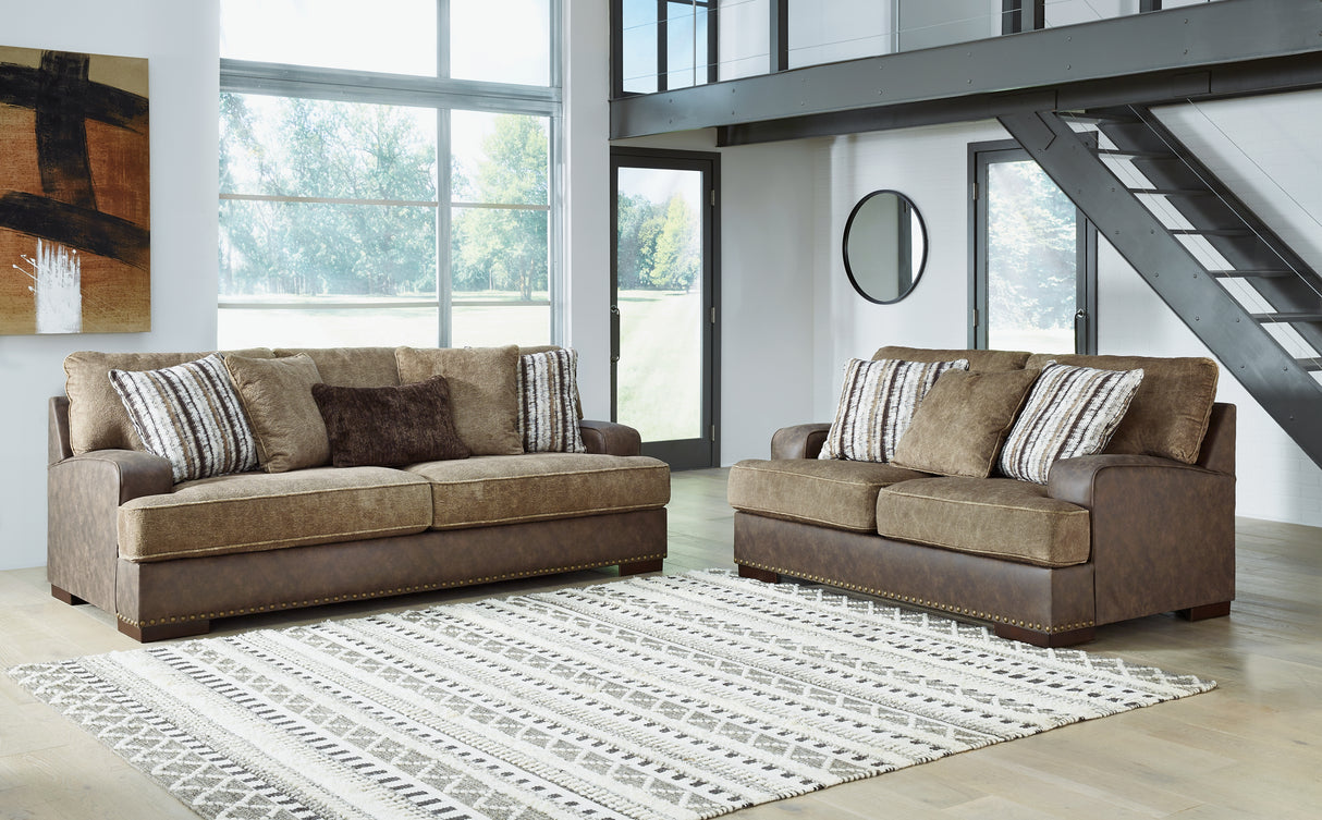 Alesbury 2-Piece Sofa and Loveseat (Sofa, Loveseat)