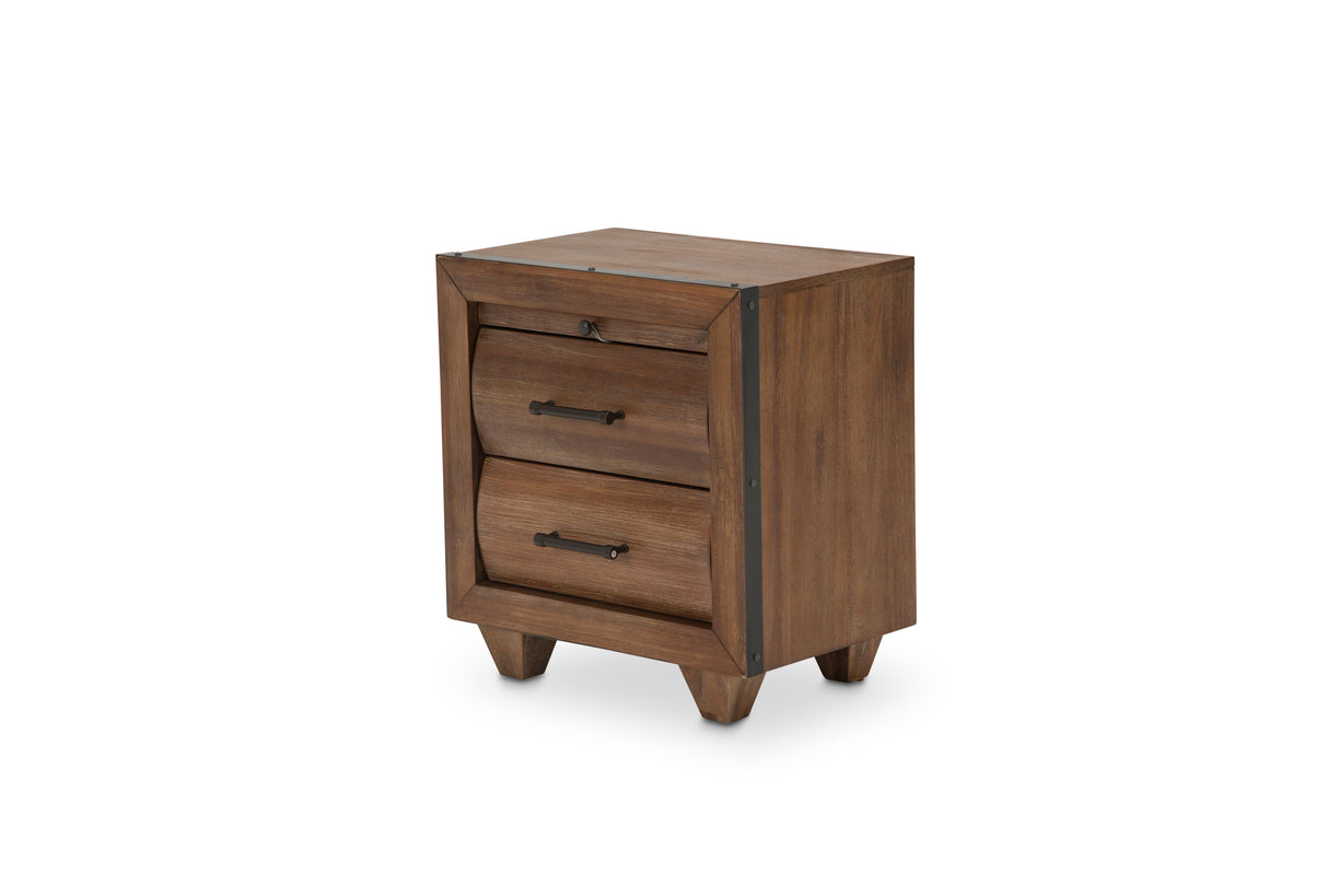 Brooklyn Walk - 2-Drawer Nightstand - Burnt Umber